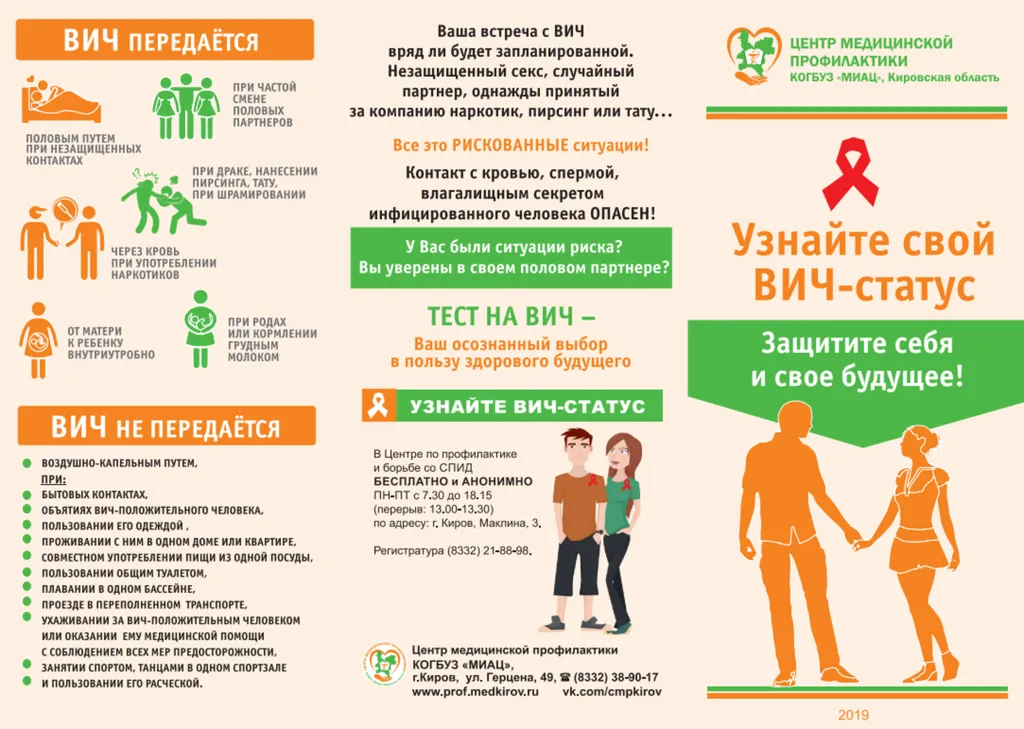 вич не передается