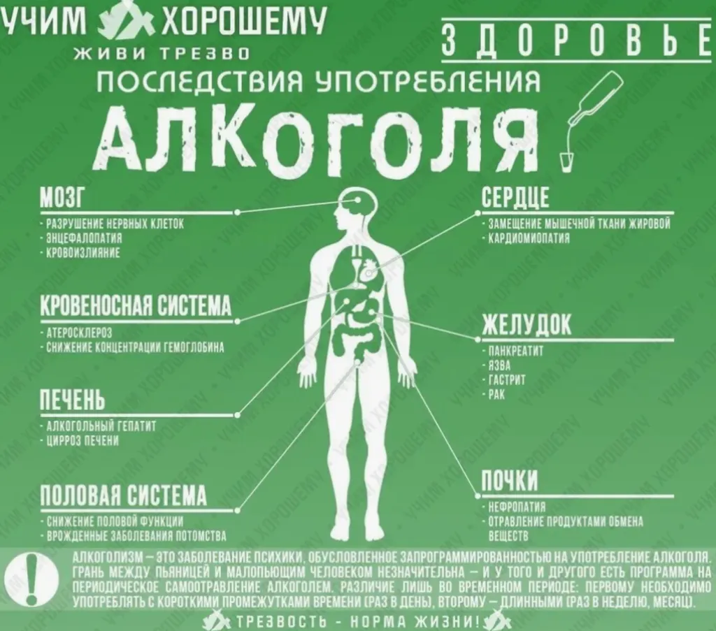 последствия употребления алкоголя
